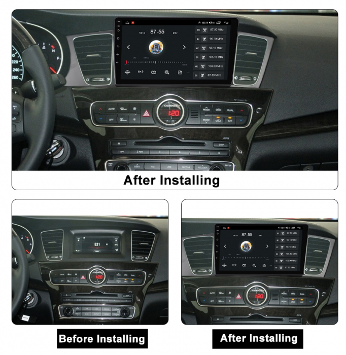 (Resigilata) Navigatie dedicata Kia K7 Cadenza 2013-2017, 2GB RAM 32GB ROM, Quad Core, Display 9" IPS Full HD, Carplay, Android 13, Bluetooth, Magazin Play, Suport camere AHD [7]