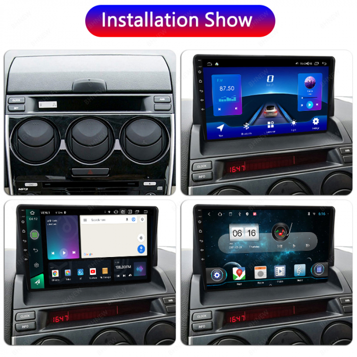Navigatie dedicata Mazda 6 2002-2009, 4GB RAM 32GB ROM, ANDROID 13, Octacore, DSP, Racire activa, SIM 4G, WI-FI, Bluetooth, Magazin Play Display, 9 inch [3]
