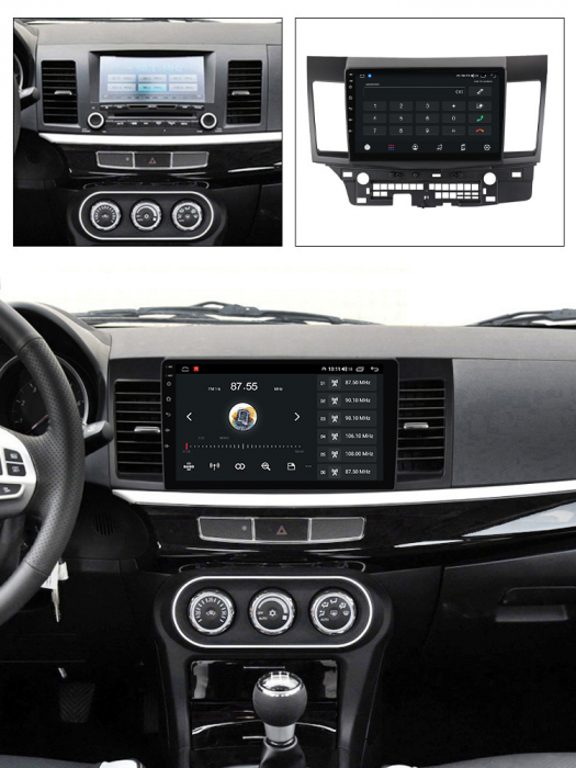 (Resigilata) Navigatie dedicata Mitsubishi Lancer 2007-2012, 2GB RAM 32GB ROM, Quad Core, Display 10" IPS Full HD, Carplay, Android 13, Bluetooth, Magazin Play, Suport camere AHD [4]