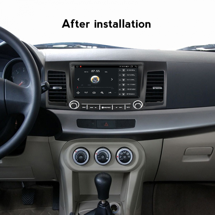 Navigatie dedicata Mitsubishi Lancer 2007-2012, 12GB RAM 256GB ROM, Android 13, Rezolutie 2K, Display QLED, 9", DSP, Carplay, Android Auto, Internet, Youtube, Waze, Wi Fi, USB [2]
