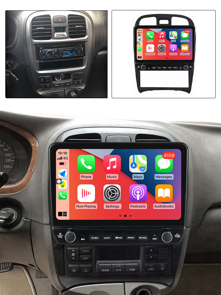 Navigatie dedicata Sonata Fe 2004-2012 cu butoane rotative model 2024, 4 GB RAM 64 ROM, Quadcore, Android 13, Display QLED, 9", DSP, Carplay, Android Auto, Internet, Youtube , Waze , WI-FI [4]