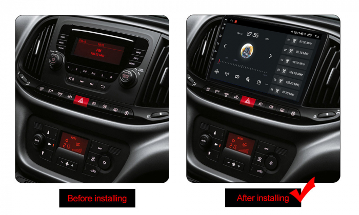 (Resigilata) Navigatie dedicata Fiat Doblo 2015-2019, 2GB RAM 32GB ROM, Android 13 , Display 9 " FULL HD, Internet ,Aplicatii , Waze , Wi Fi , Usb , Bluetooth , Mirrorlink, Suport camere AHD [5]