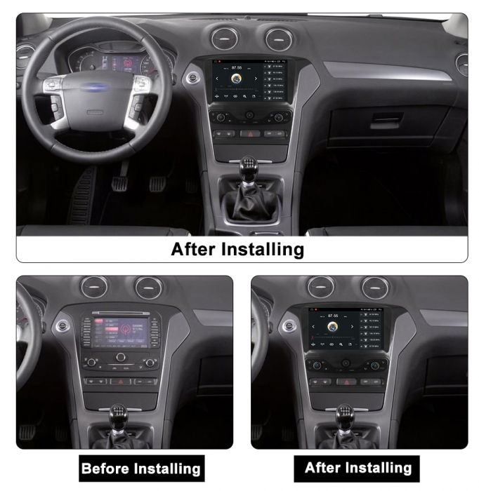 (Resigilata) Navigatie dedicata Ford Mondeo 2010-2014, 2GB RAM 32GB ROM, Quad Core, Display 9" IPS Full HD, Carplay, Android 13, Bluetooth, Magazin Play, Suport camere AHD [5]