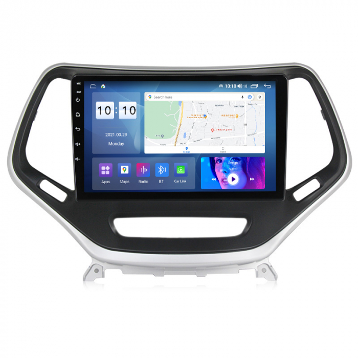 (Resigilata) Navigatie dedicata Jeep Cherokee 5 2014-2018, 2GB RAM 32GB ROM, Quad Core, Display 9" IPS Full HD, Carplay, Android 13, Bluetooth, Magazin Play, Suport camere AHD [2]