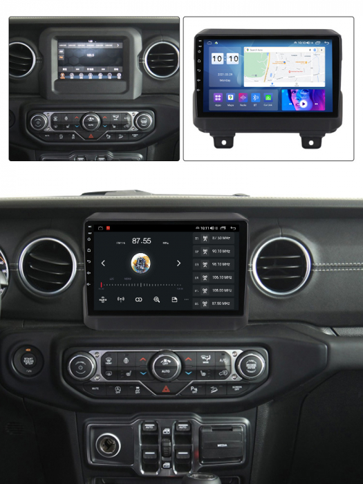 (Resigilata) Navigatie dedicata Jeep Wrangler 2018-2019, 2GB RAM 32GB ROM, Quad Core, Display 9" IPS Full HD, Carplay, Android 13, Bluetooth, Magazin Play, Suport camere AHD [5]