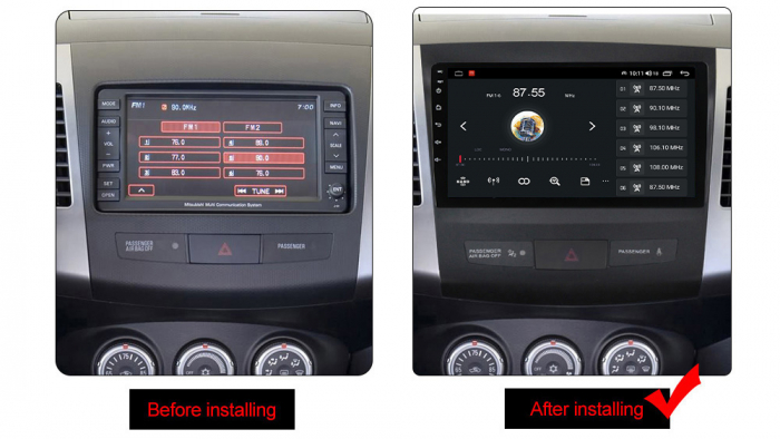 (Resigilata) Navigatie dedicata Mitsubishi Outlander 2005-2011, 2GB RAM 32GB ROM, Quad Core, Display 9" IPS Full HD, Carplay, Android 13, Bluetooth, Magazin Play, Suport camere AHD [5]