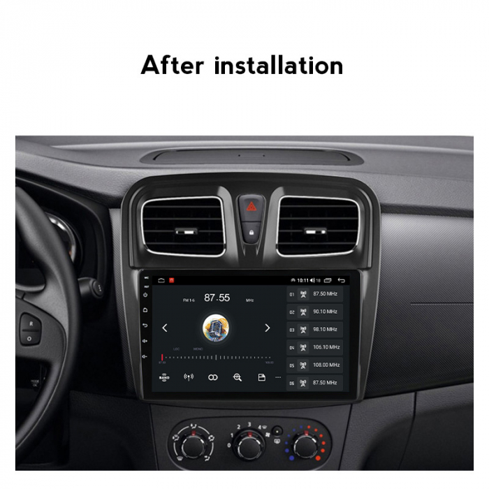 (Resigilata) Navigatie dedicata Renault Logan 2014-2019, 2GB RAM 32GB ROM, Quad Core, Display 9" IPS Full HD, Carplay, Android 13, Bluetooth, Magazin Play, Suport camere AHD [4]