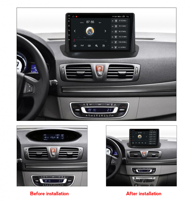 (Resigilata) Navigatie dedicata Renault Megane 3 2008-2014, 2GB RAM 32GB ROM, Quad Core, Display 9" IPS Full HD, Carplay, Android 13, Bluetooth, Magazin Play, Suport camere AHD [5]