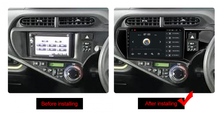 (Resigilata) Navigatie dedicata Toyota Aqua 2011-2017 Right, 2GB RAM 32GB ROM, Quad Core, Display 9" IPS Full HD, Carplay, Android 13, Bluetooth, Magazin Play, Suport camere AHD [5]