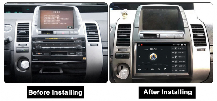 (Resigilata) Navigatie dedicata Toyota Prius 20 2003-2009, 2GB RAM 32GB ROM, Quad Core, Display 9" IPS Full HD, Carplay, Android 13, Bluetooth, Magazin Play, Suport camere AHD [2]