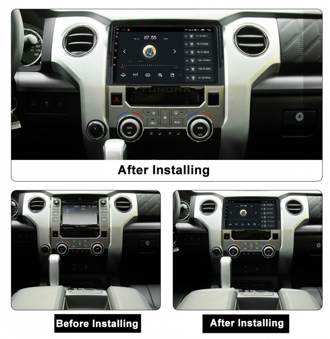 (Resigilata) Navigatie dedicata Toyota Sequoia 2014-2018, 2GB RAM 32GB ROM, Quad Core, Display 9" IPS Full HD, Carplay, Android 13, Bluetooth, Magazin Play, Suport camere AHD [5]