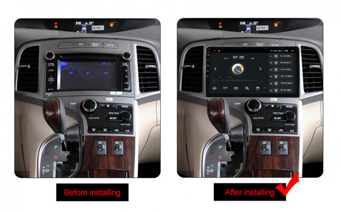 (Resigilata) Navigatie dedicata Toyota Venza 2008-2016, 2GB RAM 32GB ROM, Quad Core, Display 9" IPS Full HD, Carplay, Android 13, Bluetooth, Magazin Play, Suport camere AHD [5]
