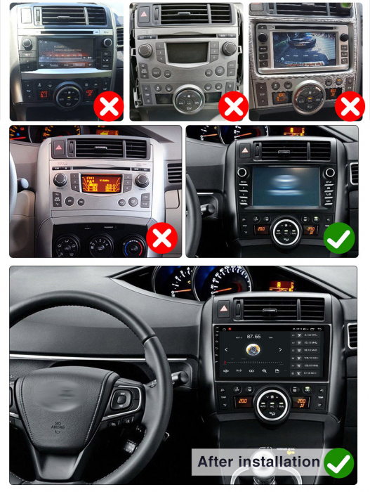 (Resigilata) Navigatie dedicata Toyota Verso 2009-2018, 2GB RAM 32GB ROM, Quad Core, Display 9" IPS Full HD, Carplay, Android 13, Bluetooth, Magazin Play, Suport camere AHD [2]