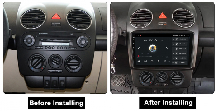 Navigatie dedicata Volkswagen Beetle, USB&Butoane fizice frontale, 2GB RAM 32GB ROM, Android 13, Display 9 " , Internet, Aplicatii, Waze, WI-FI, USB, Bluetooth, Mirrorlink [7]
