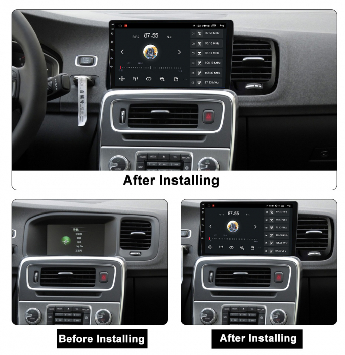 (Resigilata) Navigatie dedicata Volvo S60 V60 2011-2020, 2GB RAM 32GB ROM, Quad Core, Display 9" IPS Full HD, Carplay, Android 13, Bluetooth, Magazin Play, Suport camere AHD [5]