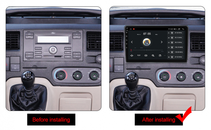 Navigatie dedicata Ford Focus, 4GB RAM 32GB ROM, Android 13, Display 9 " , Internet ,Aplicatii , Waze , Wi Fi , Usb , Bluetooth , Mirrorlink [6]