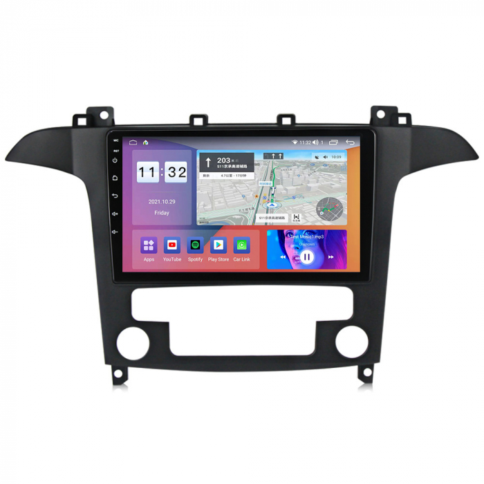 Navigatie dedicata Ford S-MAX 2006-2015, 4GB RAM 32GB ROM, Android 13, Display 9 " , Internet ,Aplicatii , Waze , Wi Fi , Usb , Bluetooth , Mirrorlink [3]