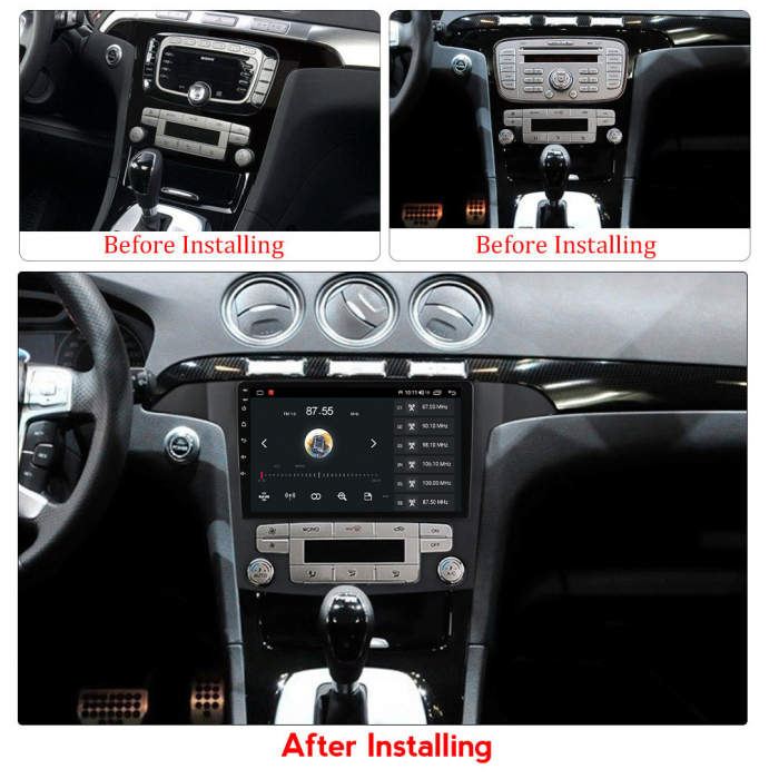 Navigatie dedicata Ford S-MAX 2006-2015, 4GB RAM 32GB ROM, Android 13, Display 9 " , Internet ,Aplicatii , Waze , Wi Fi , Usb , Bluetooth , Mirrorlink [5]