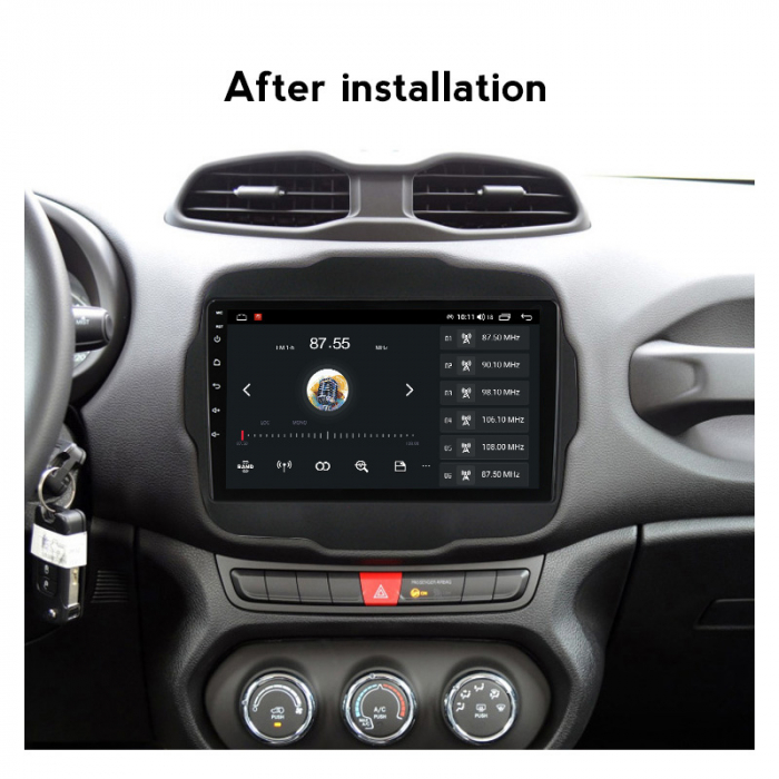 Navigatie dedicata Jeep Renegade 2014-2018, 4GB RAM 32GB ROM, Android 13, Display 9 " , Internet ,Aplicatii , Waze , WI-FI , USB , Bluetooth , Mirrorlink [5]