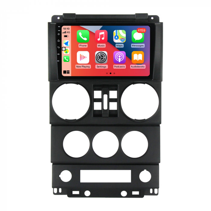 Navigatie dedicata Jeep Wrangler Rubicon 2008-2010, 4GB RAM 32GB ROM, Android 13, Display 9 " , Internet ,Aplicatii , Waze , WI-FI , USB , Bluetooth , Mirrorlink [2]