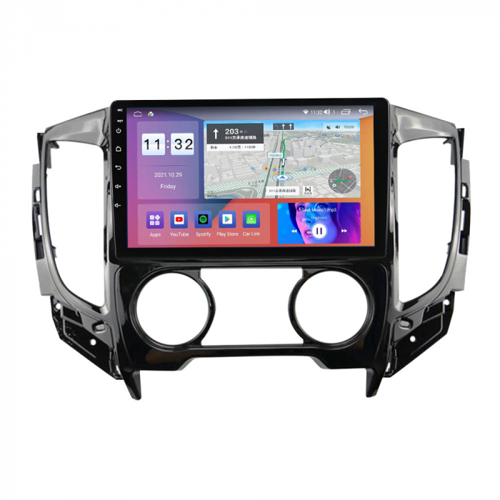 Navigatie dedicata Mitsubishi L200 2015-2019, 4GB RAM 32GB ROM, Android 13, Display 9 " , Internet ,Aplicatii , Waze , WI-FI , USB , Bluetooth , Mirrorlink [3]