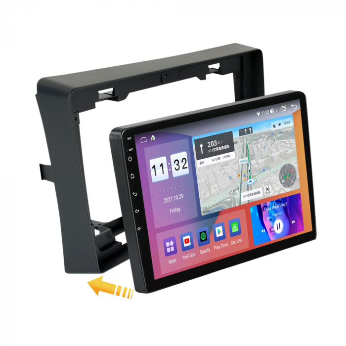 Navigatie dedicata Mitsubishi L200 2018-2020, 4GB RAM 32GB ROM, Android 13, Display 9 " , Internet ,Aplicatii , Waze , WI-FI , USB , Bluetooth , Mirrorlink [4]