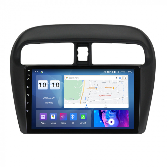 Navigatie dedicata Mitsubishi Mirage Attrage 2012-2018, 4GB RAM 32GB ROM, Android 13, Display 9 " , Internet ,Aplicatii , Waze , WI-FI , USB , Bluetooth , Mirrorlink [4]