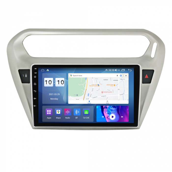 Navigatie dedicata Peugeot 301 2013-2016, 4GB RAM 32GB ROM, Android 13, Display 9 " , Internet ,Aplicatii , Waze , WI-FI , USB , Bluetooth , Mirrorlink [3]