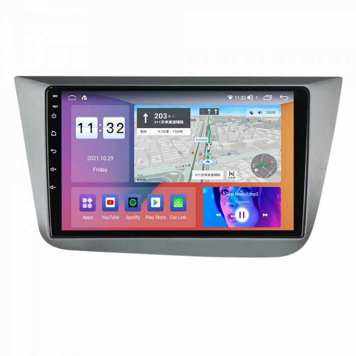 Navigatie dedicata Seat Altea 2004-2015,4GB RAM 32GB ROM, Android 13, Display 9 " , Internet ,Aplicatii , Waze , WI-FI , USB , Bluetooth , Mirrorlink [3]