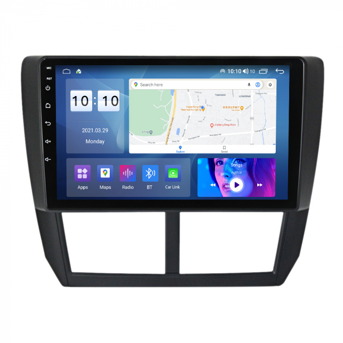 Navigatie dedicata Subaru Forester 3 2007-2013, 4GB RAM 32GB ROM, Android 13, Display 9 " , Internet ,Aplicatii , Waze , WI-FI , USB , Bluetooth , Mirrorlink [4]