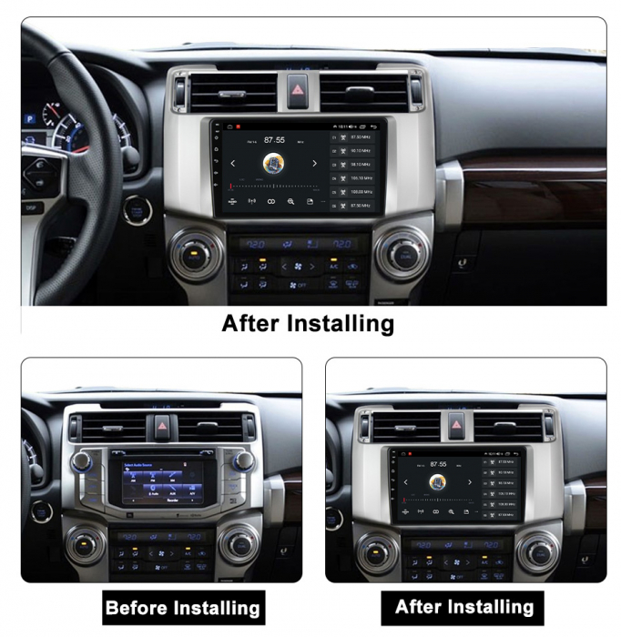 Navigatie dedicata Toyota 4Runner 2009-2017, 4GB RAM 32GB ROM, Android 13, Display 9 " , Internet, Aplicatii, Waze, WI-FI, USB, Bluetooth, Mirrorlink [5]