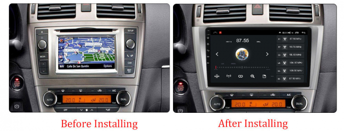 Navigatie dedicata Toyota Avensis 2008-2015, 4GB RAM 32GB ROM, Carplay, Android 13, Display 9 " , Internet, Aplicatii, Waze, WI-FI, USB, Bluetooth, Mirrorlink [6]