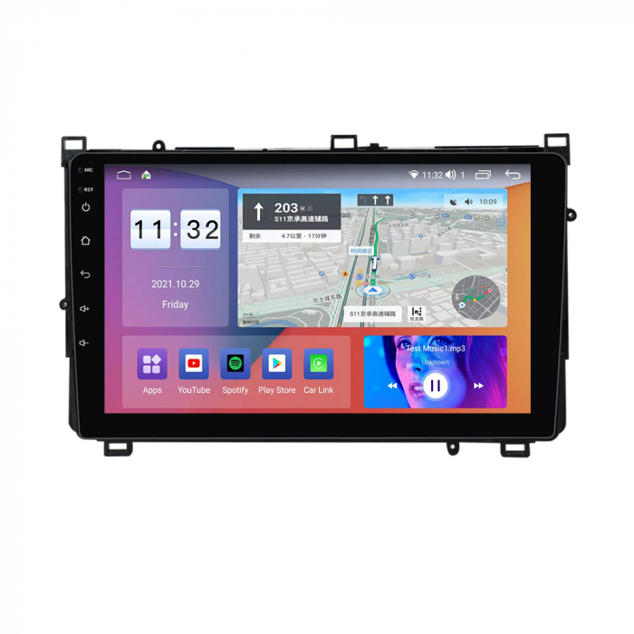 Navigatie dedicata Toyota Corolla 11 Auris E180 2017-2018, 4GB RAM 32GB ROM, Android 13, Display 9 " , Internet, Aplicatii, Waze, WI-FI, USB, Bluetooth, Mirrorlink [4]