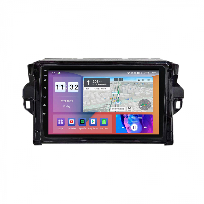 Navigatie dedicata Toyota Fortuner 2015-2020, 4GB RAM 32GB ROM, Android 13, Display 9 " , Internet, Aplicatii, Waze, WI-FI, USB, Bluetooth, Mirrorlink [3]