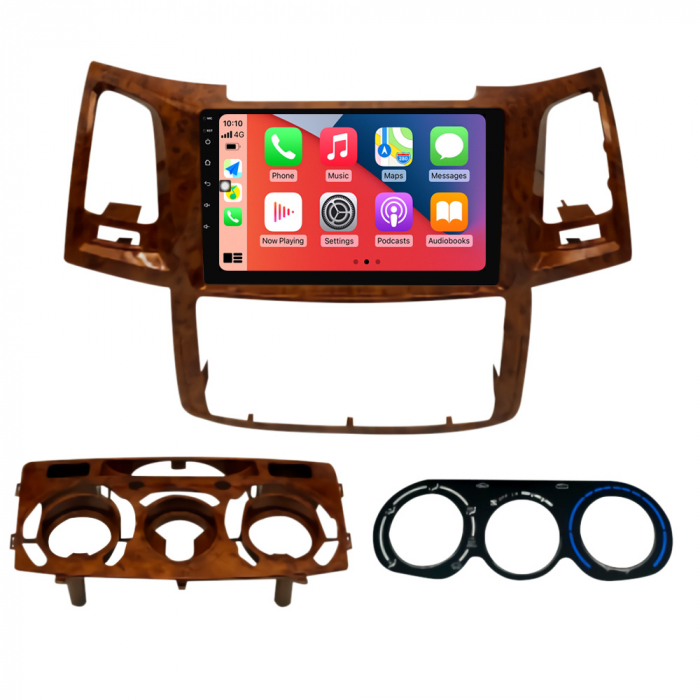 Navigatie dedicata Toyota Fortuner Hilux 2004-2014, 4GB RAM 32GB ROM, Android 13, Display 9 " , Internet, Aplicatii, Waze, WI-FI, USB, Bluetooth, Mirrorlink [2]