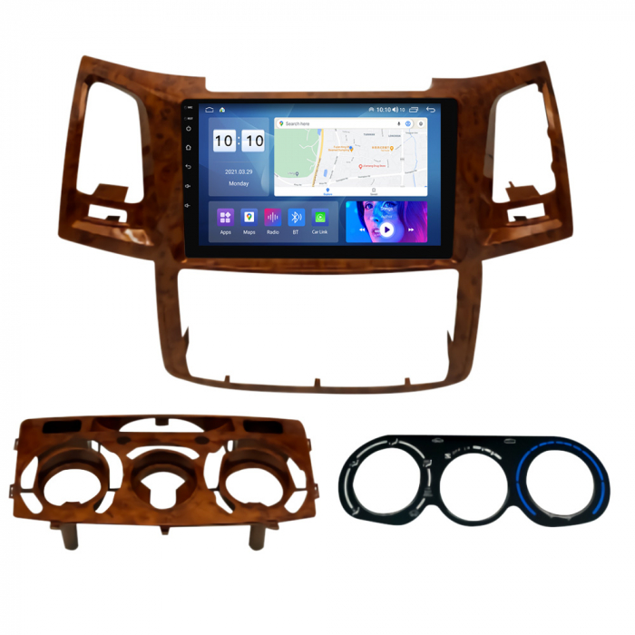 Navigatie dedicata Toyota Fortuner Hilux 2004-2014, 4GB RAM 32GB ROM, Android 13, Display 9 " , Internet, Aplicatii, Waze, WI-FI, USB, Bluetooth, Mirrorlink [3]