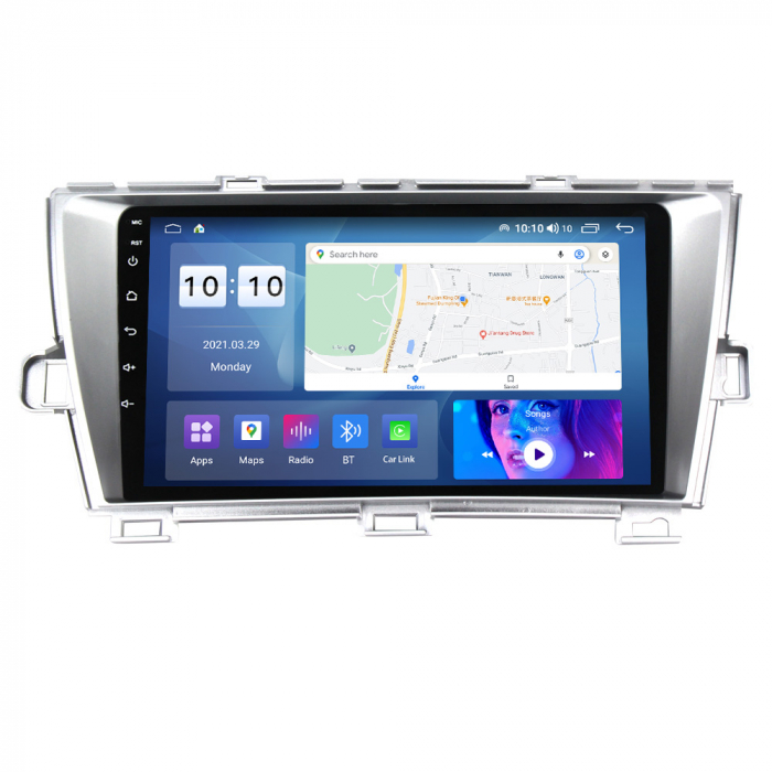 Navigatie dedicata Toyota Prius 2009-2015 (Silver), 4GB RAM 32GB ROM, Android 13, Display 9 " , Internet, Aplicatii, Waze, WI-FI, USB, Bluetooth, Mirrorlink [4]