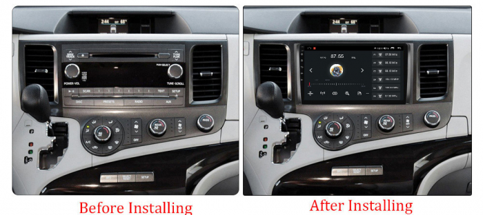 Navigatie dedicata Toyota Sienna 2009-2014, 4GB RAM 32GB ROM, Android 13, Display 9 " , Internet, Aplicatii, Waze, WI-FI, USB, Bluetooth, Mirrorlink [5]