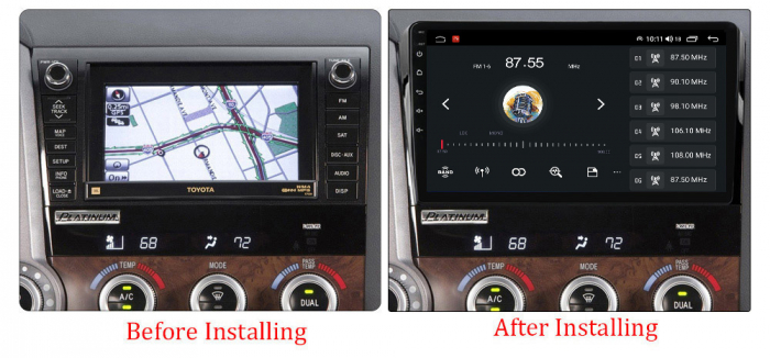 Navigatie dedicata Toyota Tundra 2007-2013, 4GB RAM 32GB ROM, Android 13, Display 9 " , Internet, Aplicatii, Waze, WI-FI, USB, Bluetooth, Mirrorlink [5]