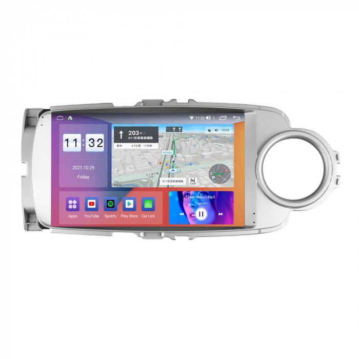 Navigatie dedicata Toyota Yaris 2012-2017, 4GB RAM 32GB ROM, Android 13, Display 9 " , Internet, Aplicatii, Waze, WI-FI, USB, Bluetooth, Mirrorlink [3]