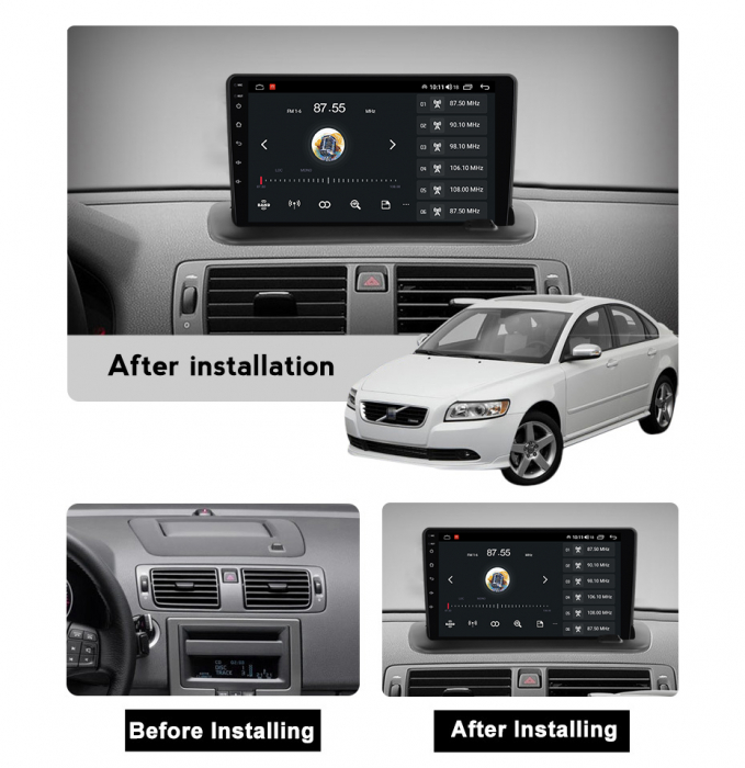 Navigatie dedicata Volvo S40 C30 C70 2004-2013, 4GB RAM 32GB ROM, Android 13, Display 9 " , Internet, Aplicatii, Waze, WI-FI, USB, Bluetooth, Mirrorlink [6]