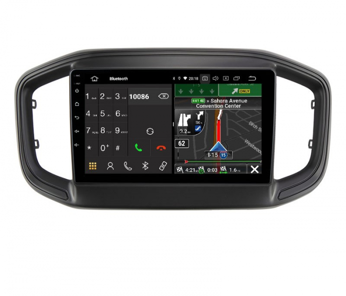 Navigatie dedicata Fiat Strada 2021, 4GB RAM 64GB ROM, Octacore, Android 13, Display QLED 9", DSP, Carplay, Android Auto, Internet, Youtube, Waze, WIFI, Bluetooth [2]