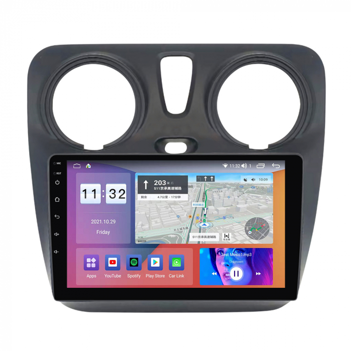 Navigatie dedicata Dacia Dokker 2012, 4GB RAM 64GB ROM, Octacore, Android 13, Display QLED 9", DSP, Carplay, Android Auto, Internet, Youtube, Waze, WIFI, Bluetooth [4]