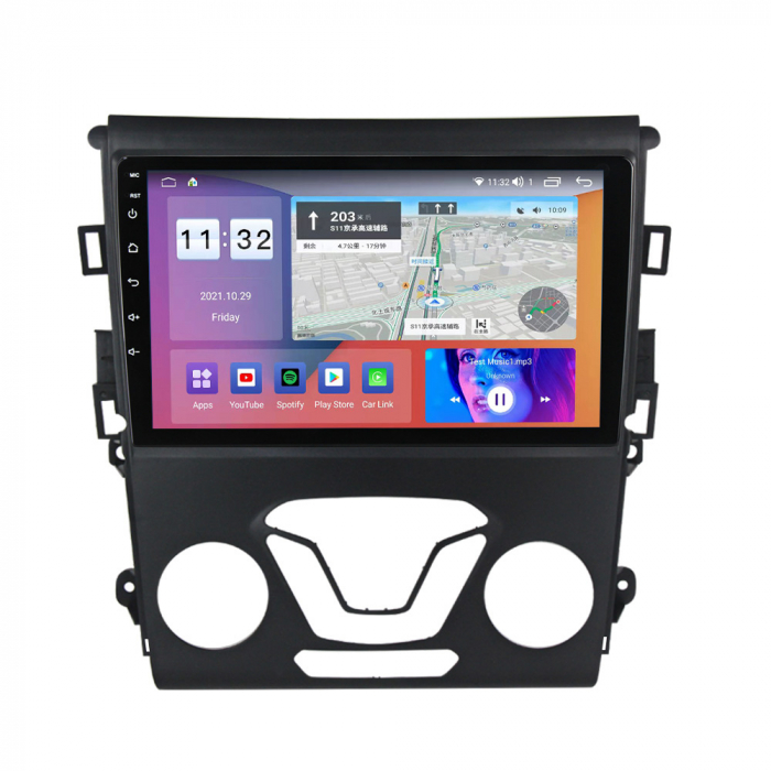 Navigatie dedicata Ford Mondeo 2014-2019, 4GB RAM 64GB ROM, Octacore, Android 13, Display QLED 9", DSP, Carplay, Android Auto, Internet, Youtube, Waze, WIFI, Bluetooth [3]