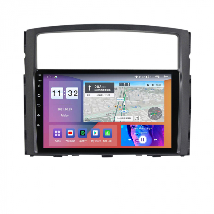 Navigatie dedicata Mitsubishi Pajero 2006-2014, 4GB RAM 64GB ROM, Octacore, Android 13, Display QLED 9", DSP, Carplay, Android Auto, Internet, Youtube, Waze, WIFI, Bluetooth [3]