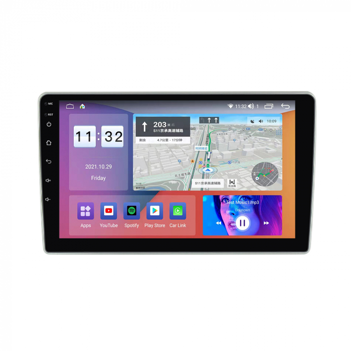 Navigatie dedicata Peugeot 307 2001-2008, 4GB RAM 64GB ROM, Octacore, Android 13, Display QLED 9", DSP, Carplay, Android Auto, Internet, Youtube, Waze, WIFI, Bluetooth [5]
