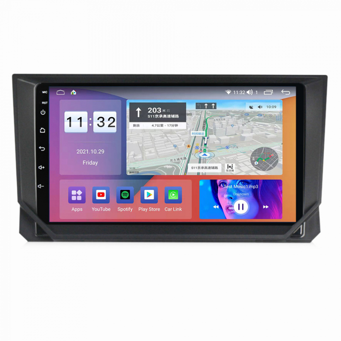Navigatie dedicata Seat Ibiza 2017-2022, 4GB RAM 64GB ROM, Octacore, Android 13, Display QLED 9", DSP, Carplay, Android Auto, Internet, Youtube, Waze, WIFI, Bluetooth [3]