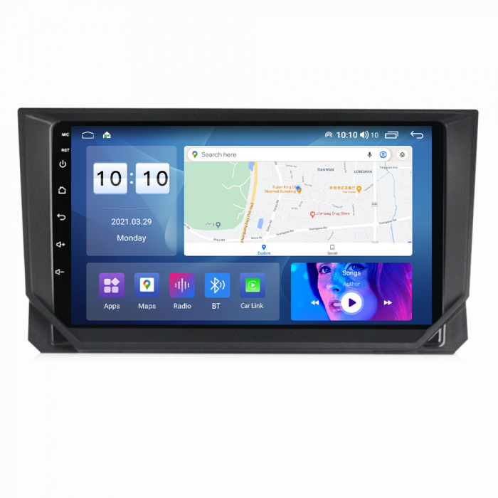 Navigatie dedicata Seat Ibiza 2017-2022, 4GB RAM 64GB ROM, Octacore, Android 13, Display QLED 9", DSP, Carplay, Android Auto, Internet, Youtube, Waze, WIFI, Bluetooth [4]
