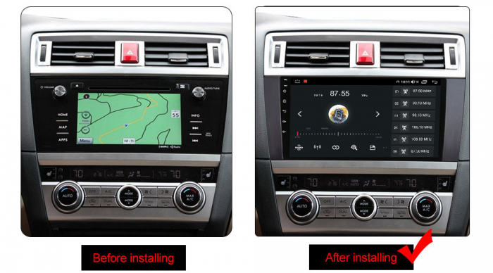Navigatie dedicata Subaru Legacy Outback 2015-2018, 4GB RAM 64GB ROM, Octacore, Android 14, Display QLED 1K 9", Carplay&Android Auto, SIM 4G, Ventilator Activ [4]