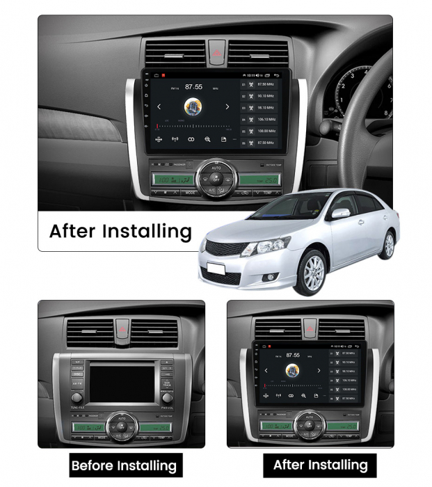 Navigatie dedicata Toyota Allion 2007-2020, 4GB RAM 64GB ROM, Octacore, Android 13, Display QLED 9", DSP, Carplay, Android Auto, Internet, Youtube, Waze, WIFI, Bluetooth [5]